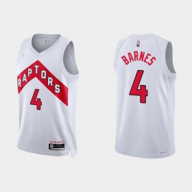 Dres Toronto Raptors Scottie Barnes 4 Nike 2021-22 Association Edition 75th Anniversary Diamond Swingman